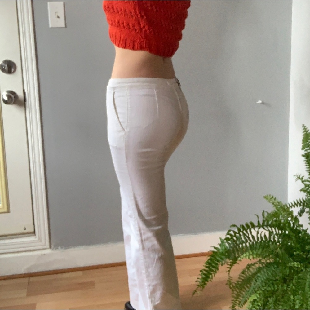 White Emilio Pucci Bootcut Jeans Truevintage Mint Condition IT 38 - Picture 6 of 11